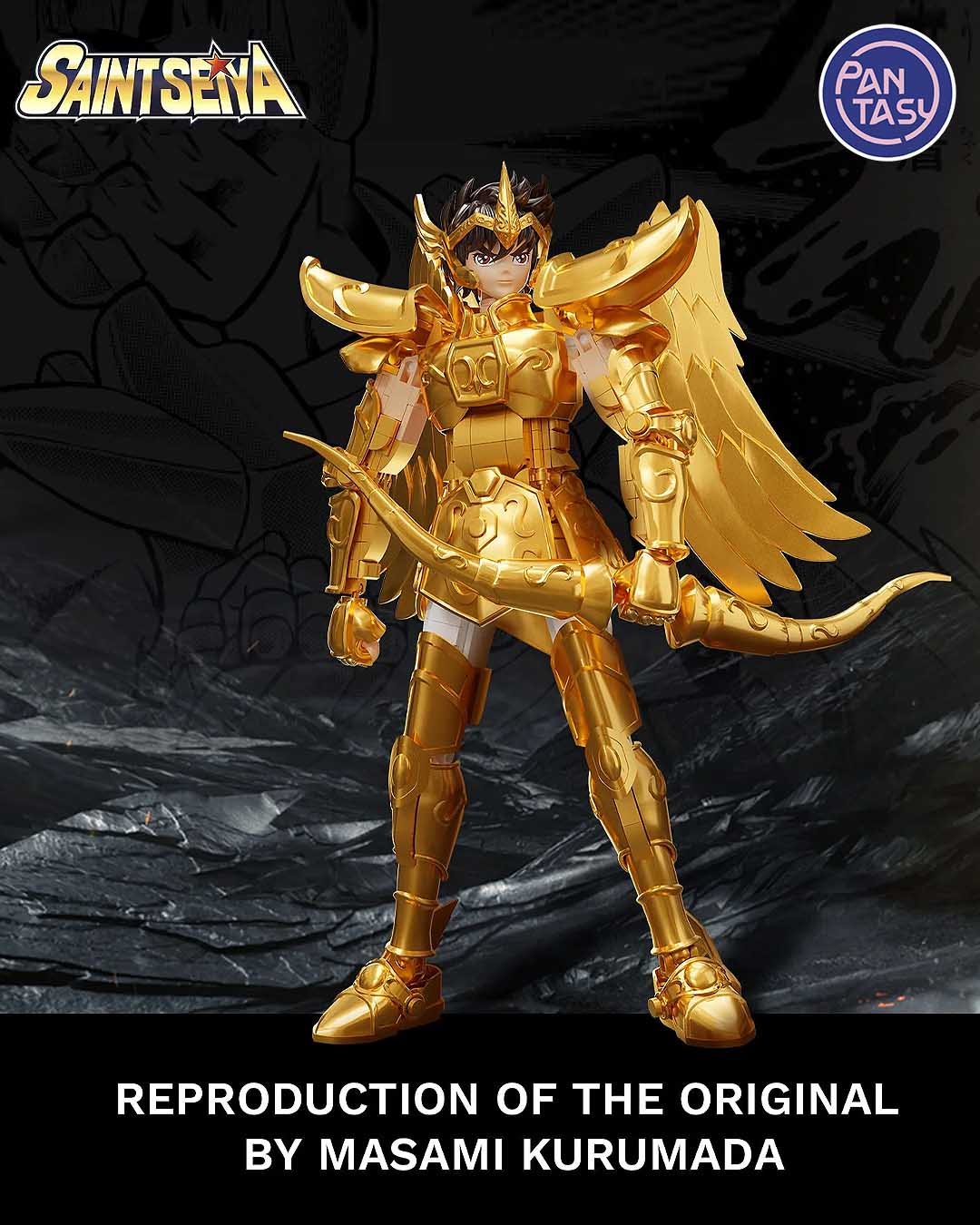 Sagittarius The Gold Archer Set Construccion 47cm Saint Seiya