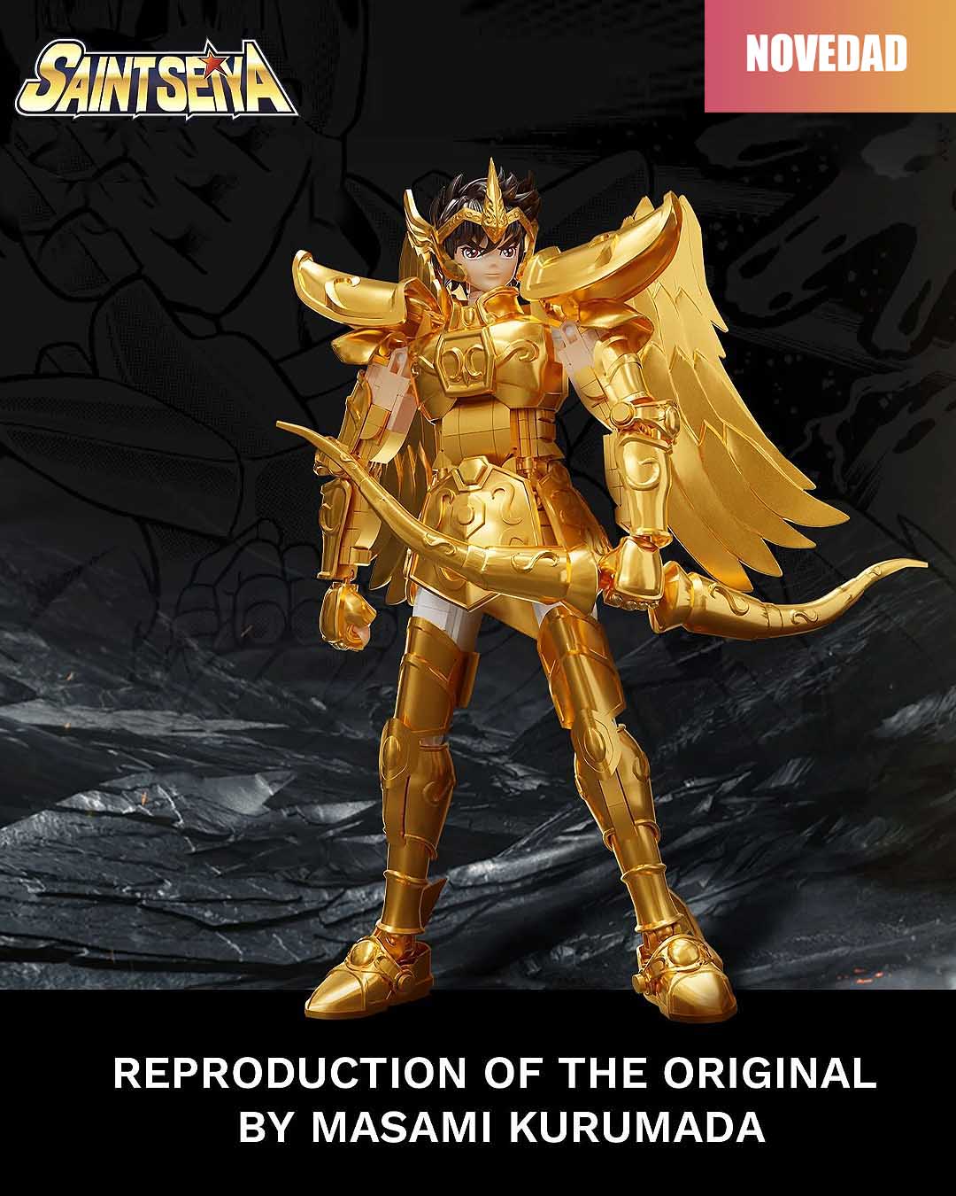 Sagittarius The Gold Archer Set Construccion 47cm Saint Seiya