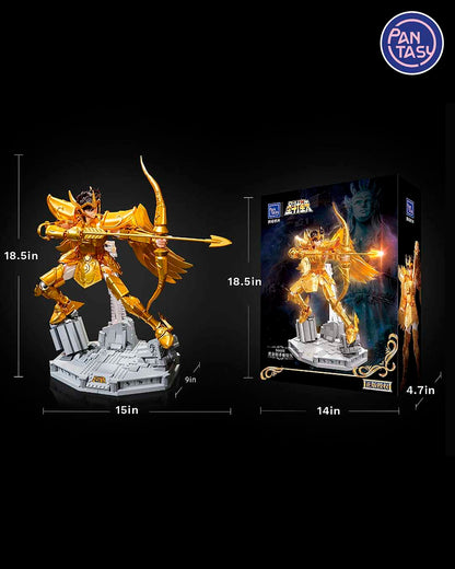 Sagittarius The Gold Archer Set Construccion 47cm Saint Seiya