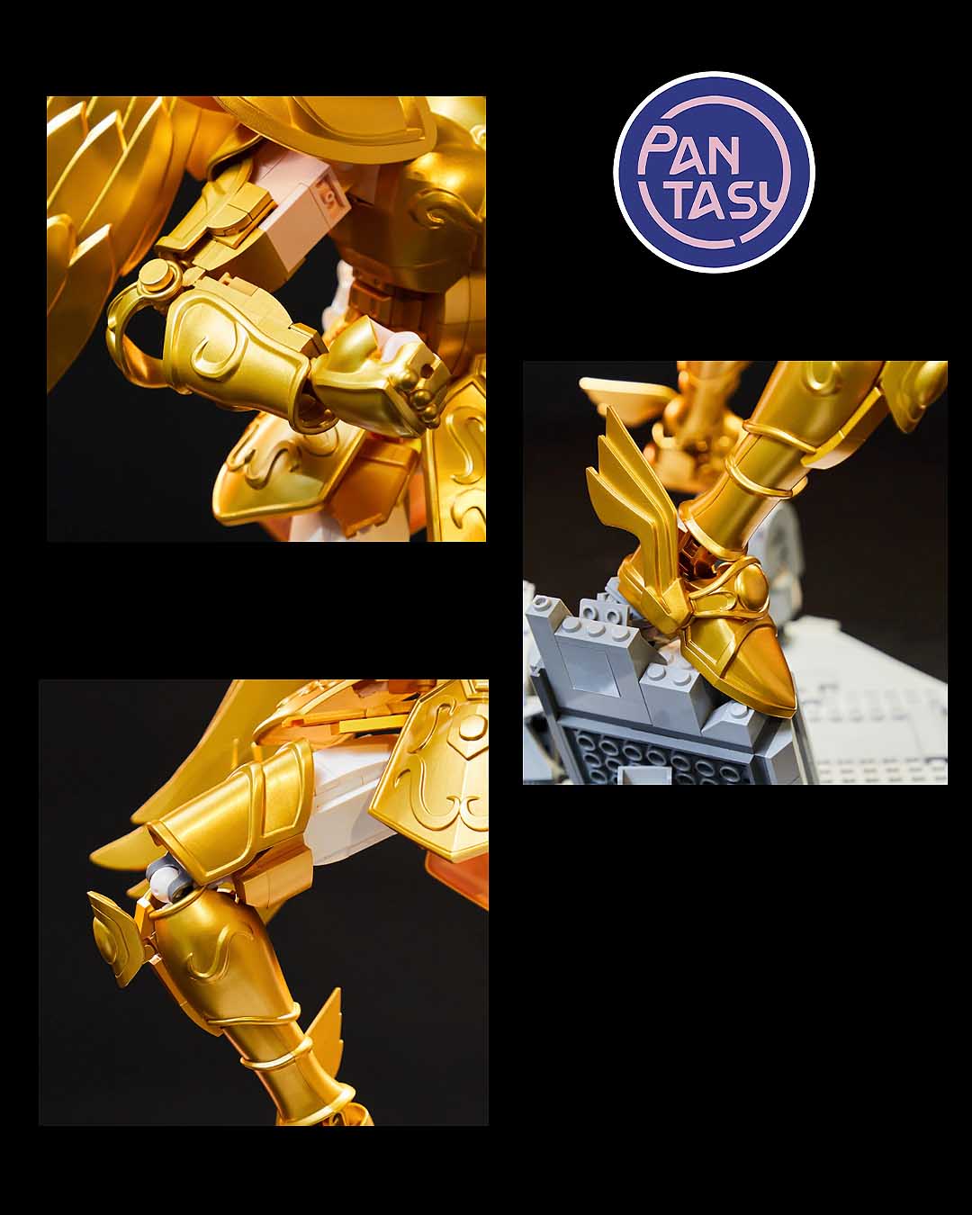 Sagittarius The Gold Archer Set Construccion 47cm Saint Seiya