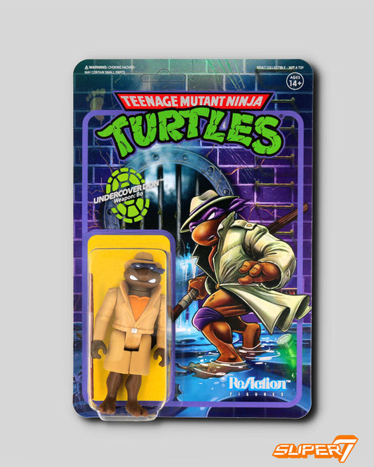 Tortugas Ninja Figura ReAction Undercover Donatello 10 cm Figuras Tortugas Ninja