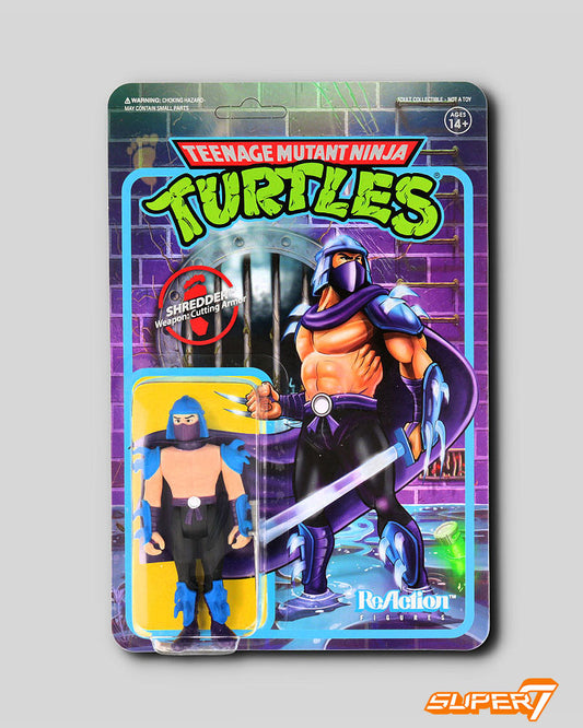 Tortugas Ninja Figura ReAction Shredder 10 cm Ninja