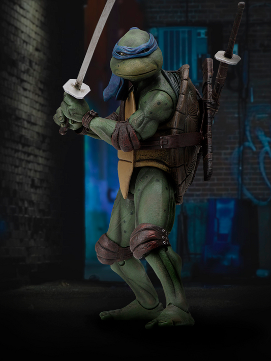 LEONARDO FIGURA 18 CM SCALE ACTION FIGURE TMNT MOVIE 1990