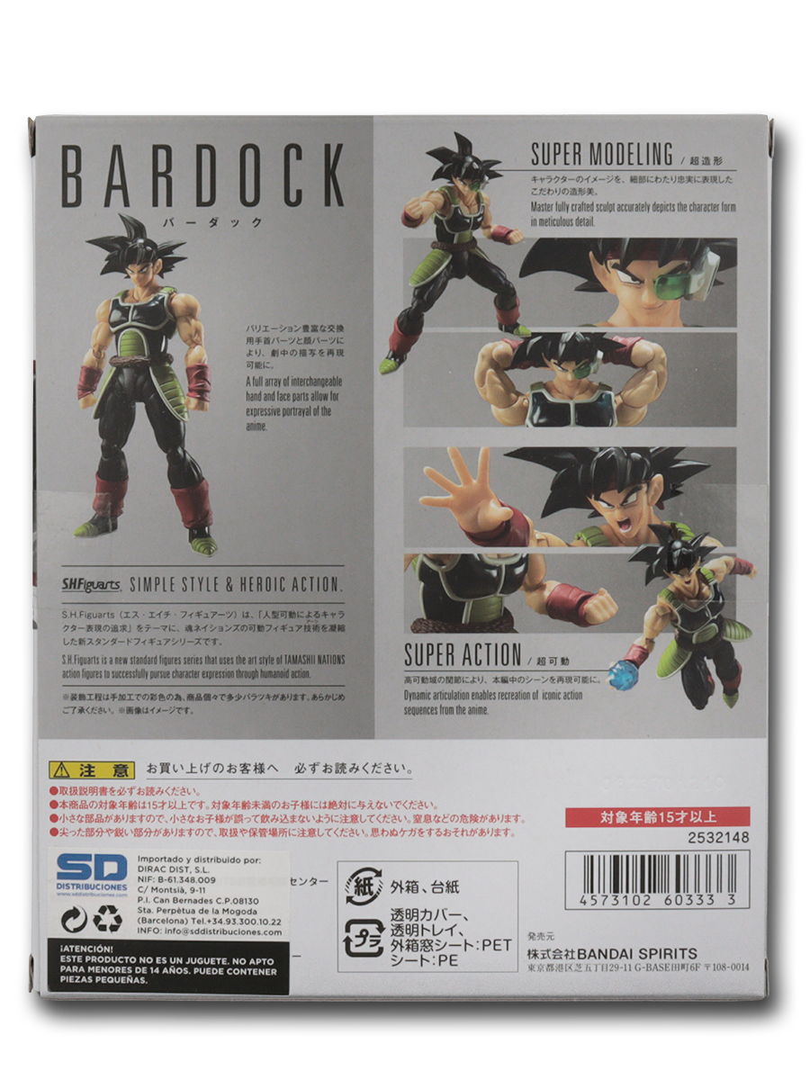 Bardock Figura 14.5 cm Dragon Ball Z SH Figuarts RE-ISSUE