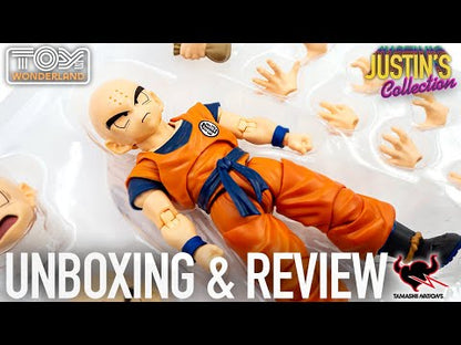 Krillin Earth's strongest man. Figura 11,5 cm Dragon Ball Z SH Figuarts.RE-ISSUE