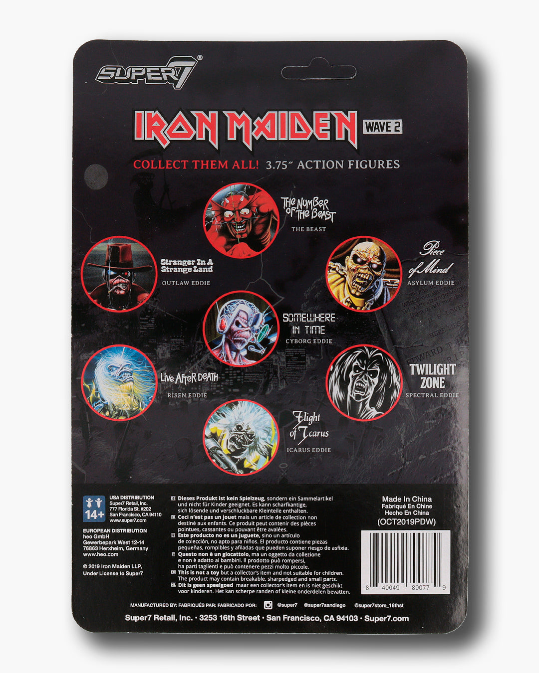 Iron Maiden Figura ReAction Live After Death (Album Art) 10 cm