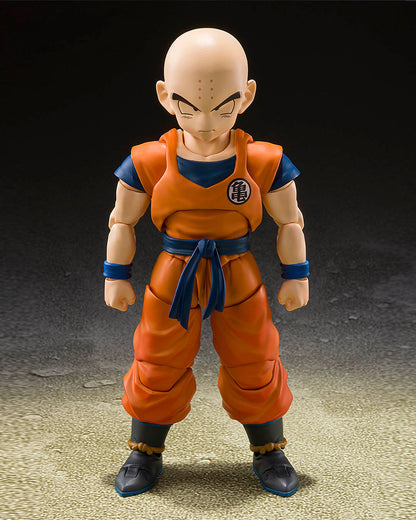 Krillin Earth's strongest man. Figura 11,5 cm Dragon Ball Z SH Figuarts.RE-ISSUE