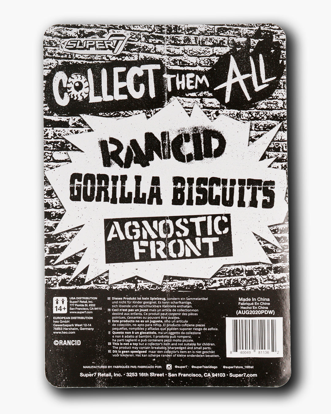 Rancid Figura ReAction Skeletim Charged 10 cm