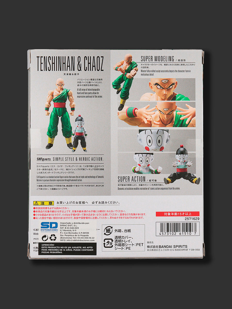 Figura Tenshinhan & Chaoz. Dragon Ball Z. SH Figuarts.