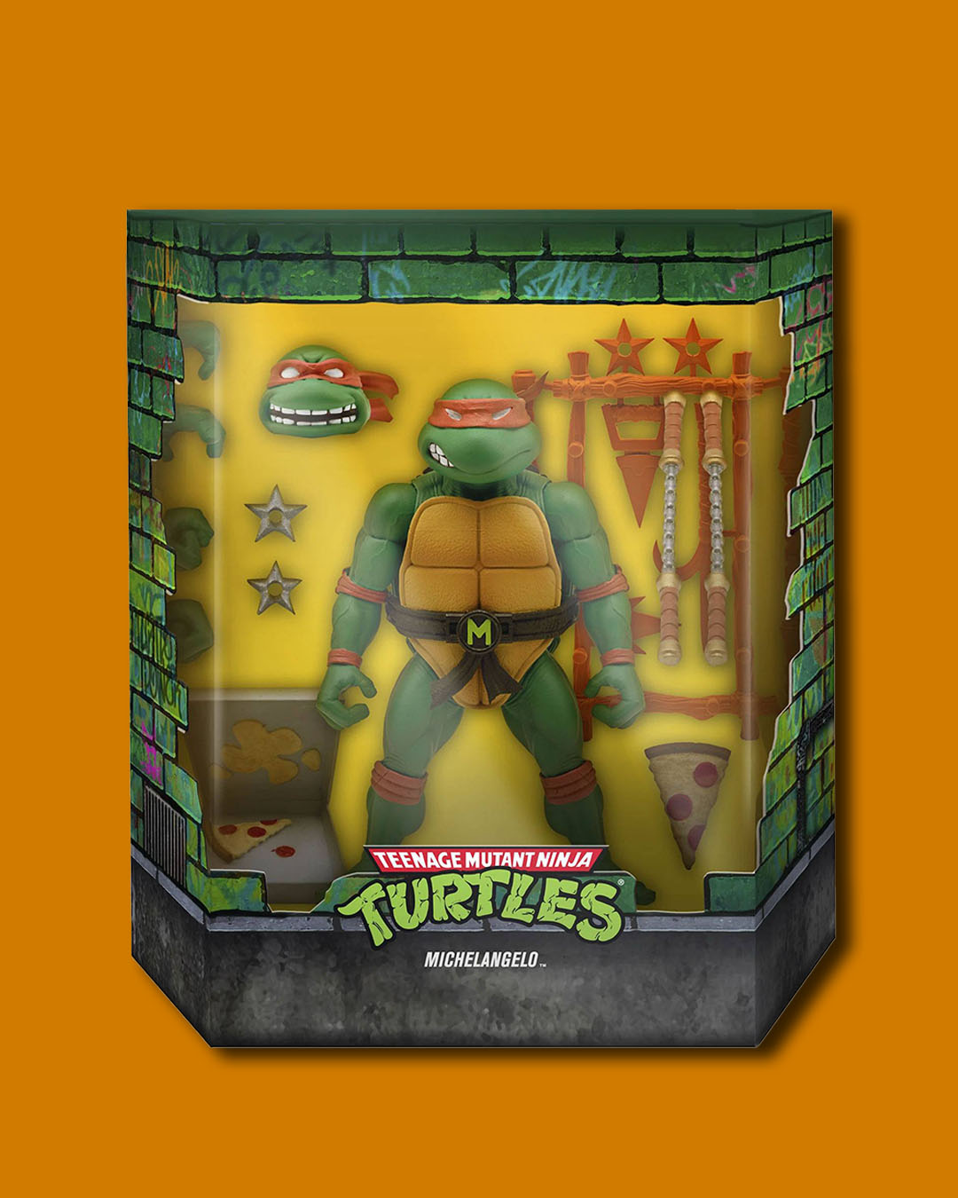 Tortugas Ninja Figura Ultimates Michaelangelo 18 cm